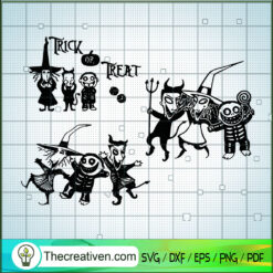 Trick or Treat Lock Shock An SVG Cut File for Cricut