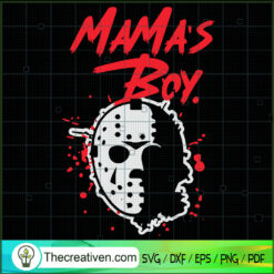 Mama's Boy SVG, Jason Voorhees Boy SVG, Horror Characters SVG