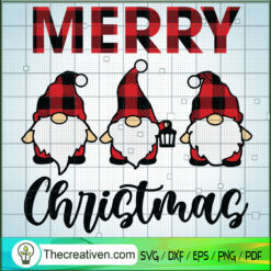 Merry Christmas Gnomes SVG Cut File for Cricut & Silho Design 58999