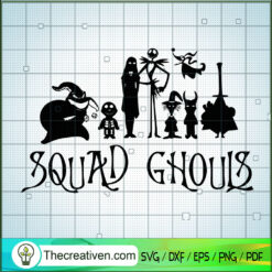 Squad Ghouls The Nightmare B SVG Cut File for Cricut
