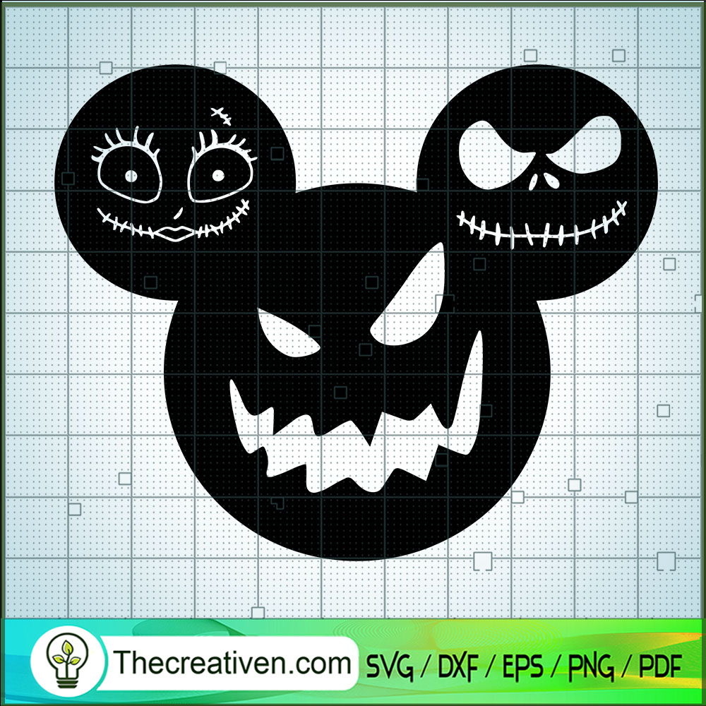 Scary Mickey Head SVG Cut File for Cricut & Silhouette 1 Scary Mickey Head SVG Cut File for Cricut & Silhouette