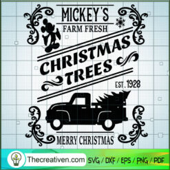 Mickey's Farm Fresh Christma SVG Cut File for Cricut