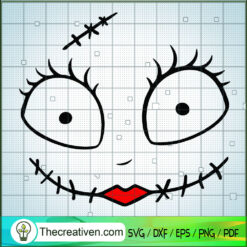 Scary Sally Face SVG Cut File for Cricut & Silhouette