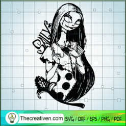 Sally Scary SVG, Sally Nightmare Before Christmas SVG, Scary Movie SVG