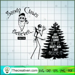 Sandy Claws Beliver SVG Cut File for Cricut & Silhouette