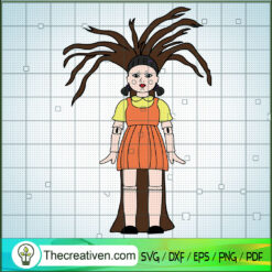Squid Game Doll SVG, Squid Game SVG, Hot Movie SVG