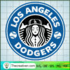 Los Angeles Dodgers SVG, MLB Fan SVG, Starbucks Logo SVG 3 240 copy 1