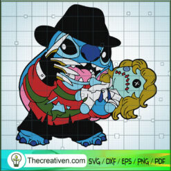 Horror Stitch Freddy Krueger SVG Cut File for Cricut & Silhouette