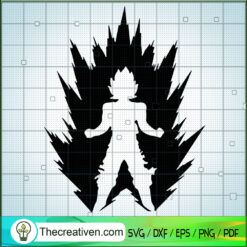 Goku Furious SVG, Super Saiyan SVG, Goku Dragon Ball Z SVG
