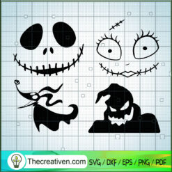 The Nightmare Before Christmas Charact SVG Cut File fo Design 59233