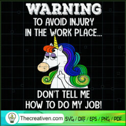 Warning To Avoid Injury in T SVG Cut File for Cricut
