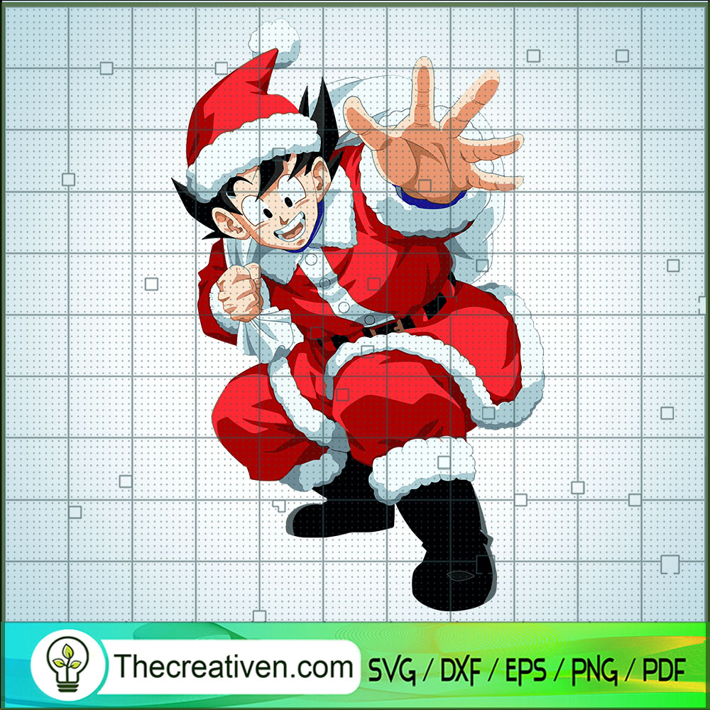 Goku Santa SVG, Dragon Ball SVG, Christmas SVG 1 Goku Santa SVG, Dragon Ball SVG, Christmas SVG