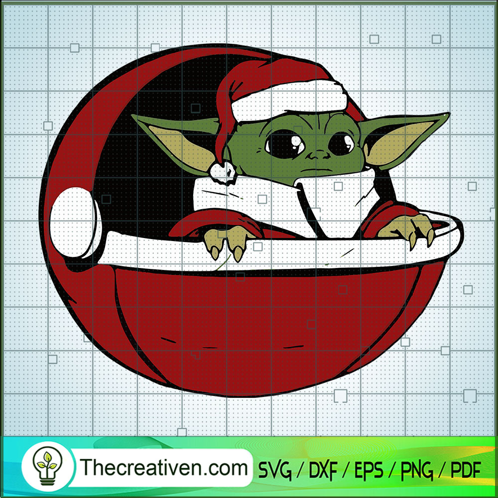 Baby Yoda Santa SVG, Baby Yoda SVG, Christmas SVG 1 Baby Yoda Santa SVG, Baby Yoda SVG, Christmas SVG