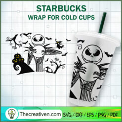 Scary Jack Skellington Starb SVG Cut File for Cricut