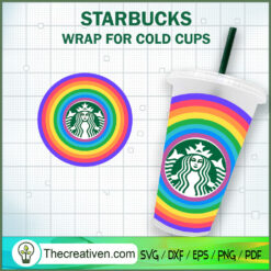 Starbucks Colorful SVG, Starbucks Rainbow SVG, Starbucks Logo SVG