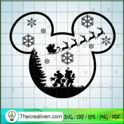 Disney Mickey and Minnie Chr SVG Cut File for Cricut