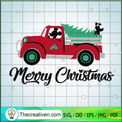 Disney Mickey Christmas Truck SVG Cut File for Cricut & Silhouette