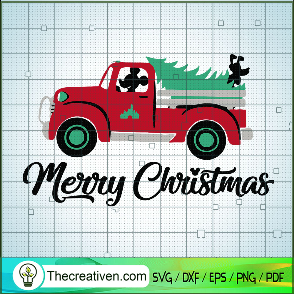 Disney Mickey Christmas Truck SVG Cut File for Cricut & Silhouette 1 Disney Mickey Christmas Truck SVG Cut File for Cricut & Silhouette