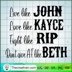 Live Like John SVG Cut File for Cricut & Silhouette