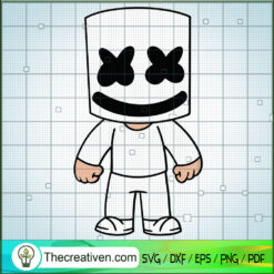 Marshmello Chibi SVG, Dj SVG, Producer SVG