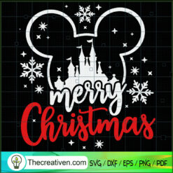 Merry Christmas Disney SVG Cut File for Cricut & Silhouette