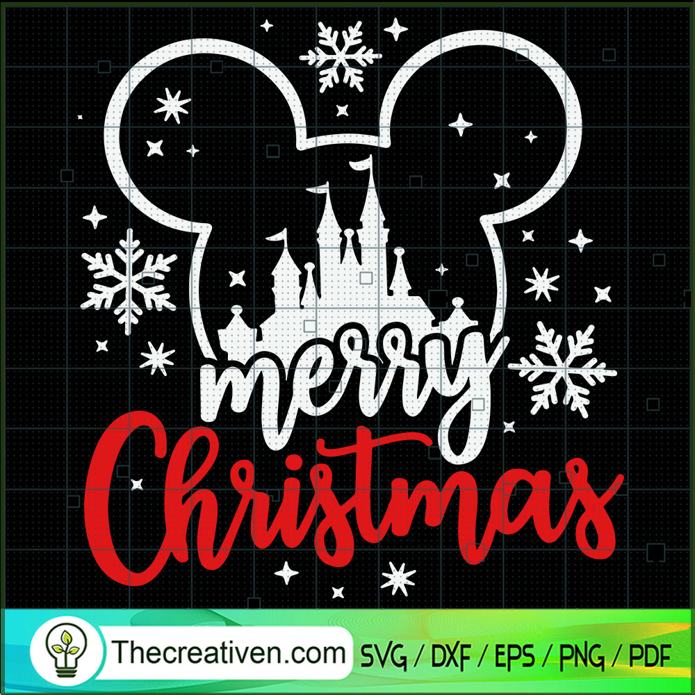 Merry Christmas Disney SVG Cut File for Cricut & Silhouette 1 Merry Christmas Disney SVG Cut File for Cricut & Silhouette