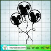 Mickey Mouse Balloon Bunch SVG, Disney Mickey SVG, Mickey Head SVG