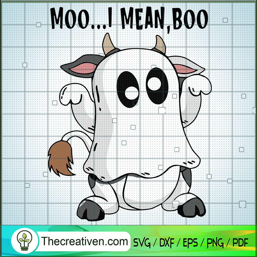 Moo...I Mean Boo SVG, Boo Boo Halloween SVG, Scary Halloween SVG 1 Moo...I Mean Boo SVG, Boo Boo Halloween SVG, Scary Halloween SVG