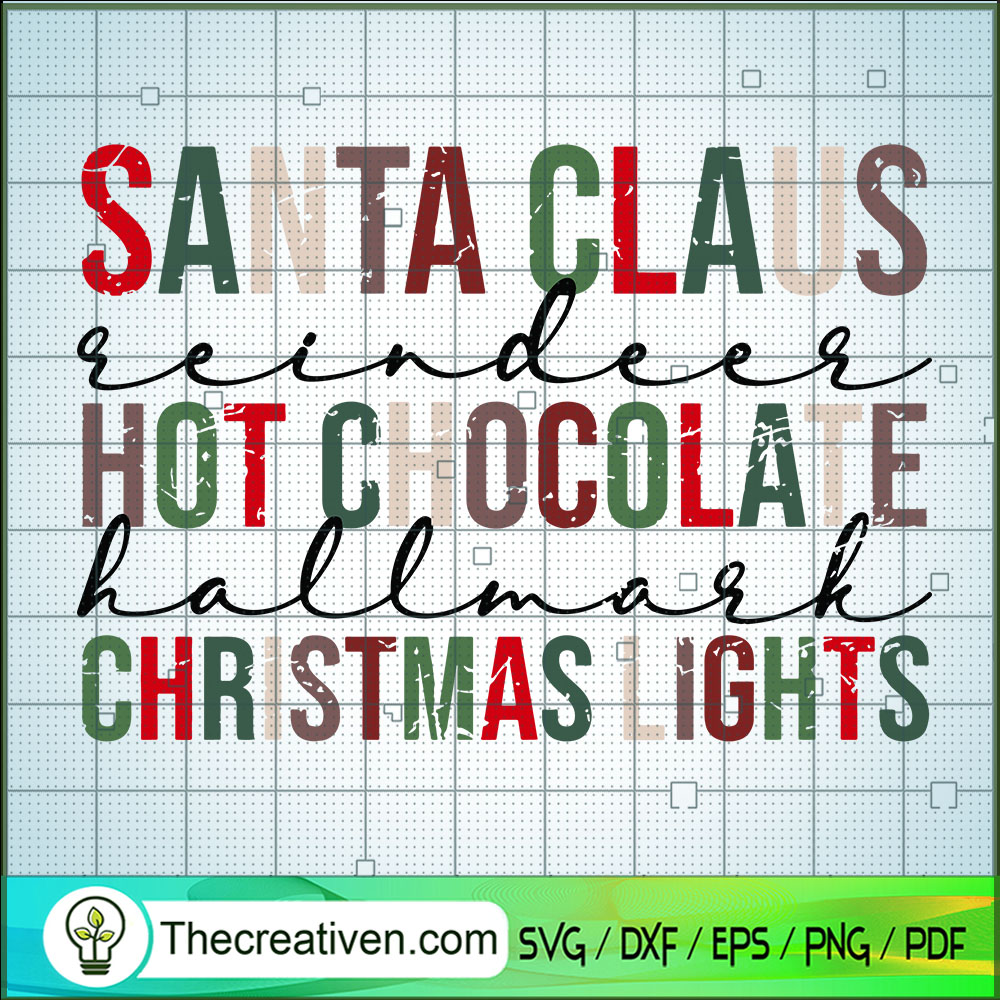 Santa Claus Reindeer Hallmar SVG Cut File for Cricut 1 Santa Claus Reindeer Hallmar SVG Cut File for Cricut