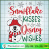 Snowflake Kisses And Disney Wishes SVG Cut File for Cr Design 59809