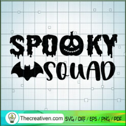 Spooky Squad SVG, Spooky Halloween SVG, Pumpkin SVG