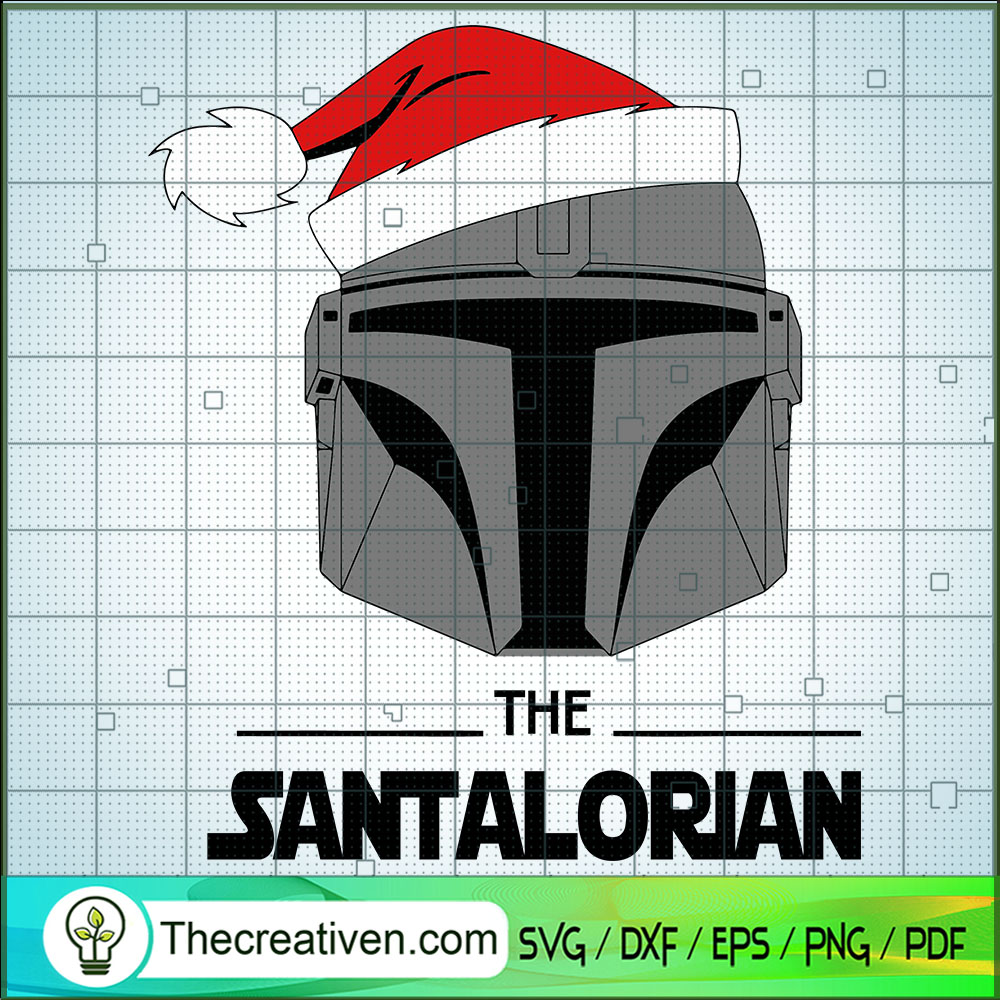 The Santalorian SVG, The Mandalorian SVG, Star Wars Christmas SVG 1 The Santalorian SVG, The Mandalorian SVG, Star Wars Christmas SVG