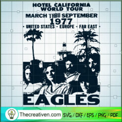 Hotel California World Tour  SVG Cut File for Cricut