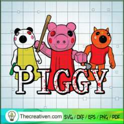 Piggy Killer SVG, Peppa Pig SVG, Pig Halloween SVG