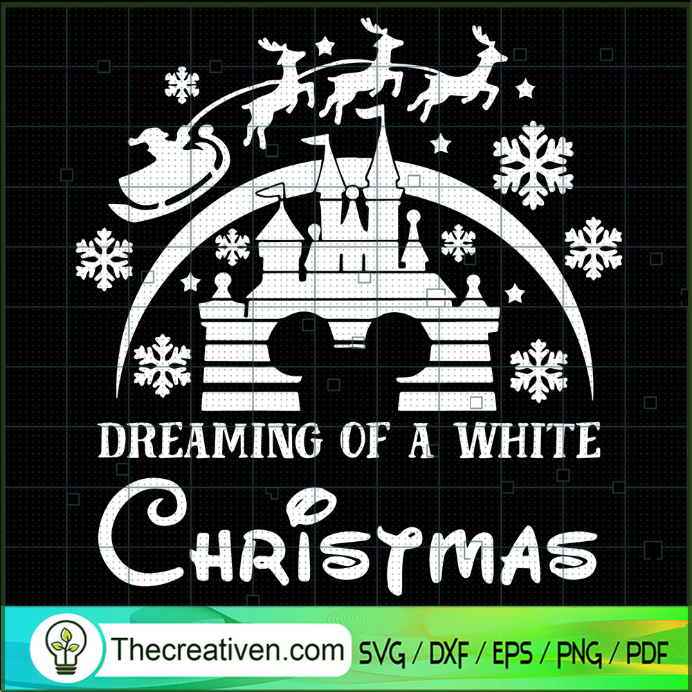 Dreaming Of a White Christmas SVG Cut File for Cricut Design 60054 1 Dreaming Of a White Christmas SVG Cut File for Cricut Design 60054