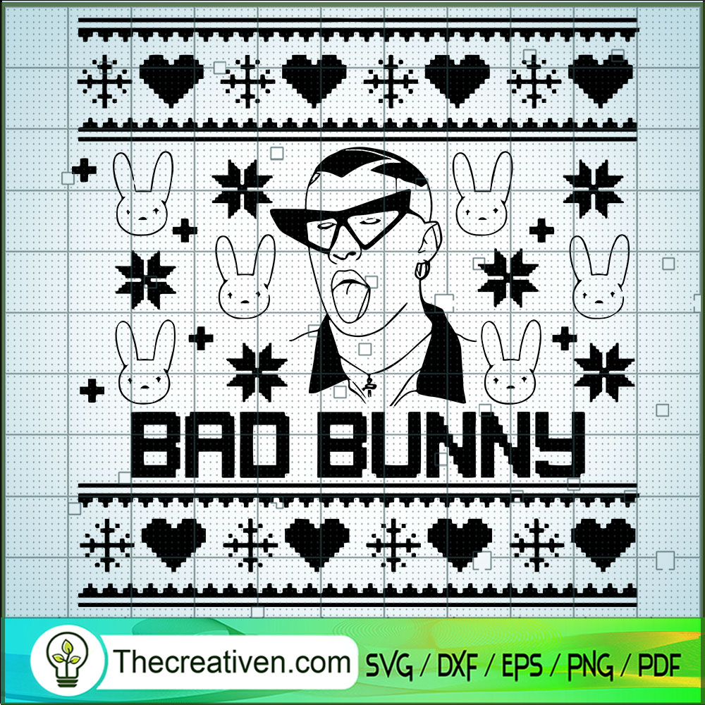 Bad Bunny Christmas SVG, Bad Boy SVG, Merry Christmas SVG 1 Bad Bunny Christmas SVG, Bad Boy SVG, Merry Christmas SVG