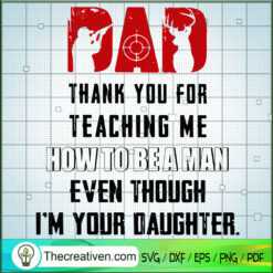 Dad Thank You For Teaching M SVG Cut File for Cricut