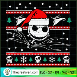 Jack Skellington Christmas SVG Cut File for Cricut & Silhouette
