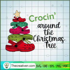 Crocin Around The Christmas Tree SVG Cut File for Cric Design 60160