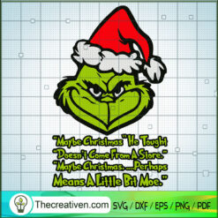 Maybe Christmas SVG Cut File for Cricut & Silhouette