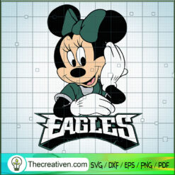 Disney Minnie Eagles SVG, Disney SVG, Mickey Fan SVG