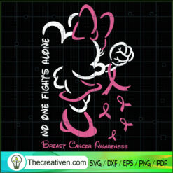 No One Fights Alone SVG Cut File for Cricut & Silhouette