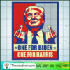 One For Biden One For Harris SVG, FJB SVG, Donald Trump SVG