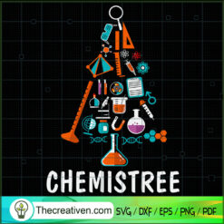 Chemistree Funny Sciene Chri SVG Cut File for Cricut