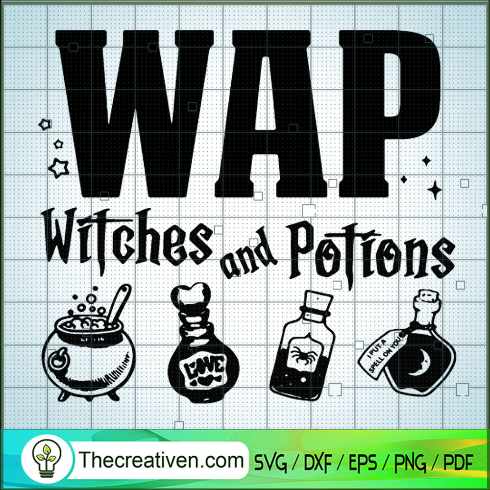 WAP Witches And Potions SVG, Harry Potter Potions SVG, W.A.P SVG 1 WAP Witches And Potions SVG, Harry Potter Potions SVG, W.A.P SVG