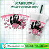 Scream Ghost No You Hang Up Starbucks Cup Wrap SVG 3 Untitled 16 copy