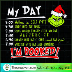 I'm Booked Funny Grinch Chri SVG Cut File for Cricut