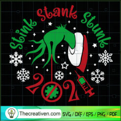 Stink Stank Stunk Ornament C SVG Cut File for Cricut