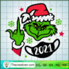 Grinch Giving The Finger SVG Cut File for Cricut & Silhouette
