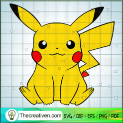 Cute Pikachu SVG, Pikachu SVG, Pokemon SVG